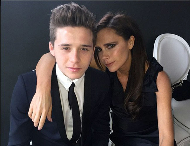 Victoria Beckham and Brooklyn